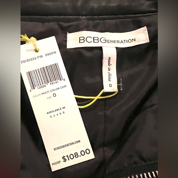 BCBGeneration Red and Blue A-line Mini Skirt Night Out - Picture 4 of 6